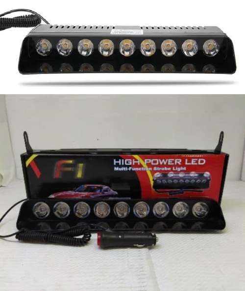 Neon & LED Lights LED Windscreen Vehicle Strobe Dashboard Light Long 9LED Version. Collections
